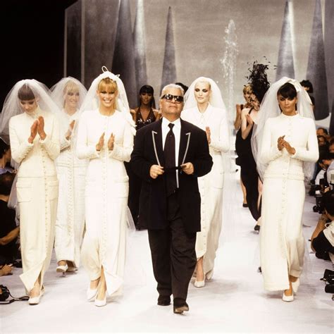 karl lagerfeld fashion show.